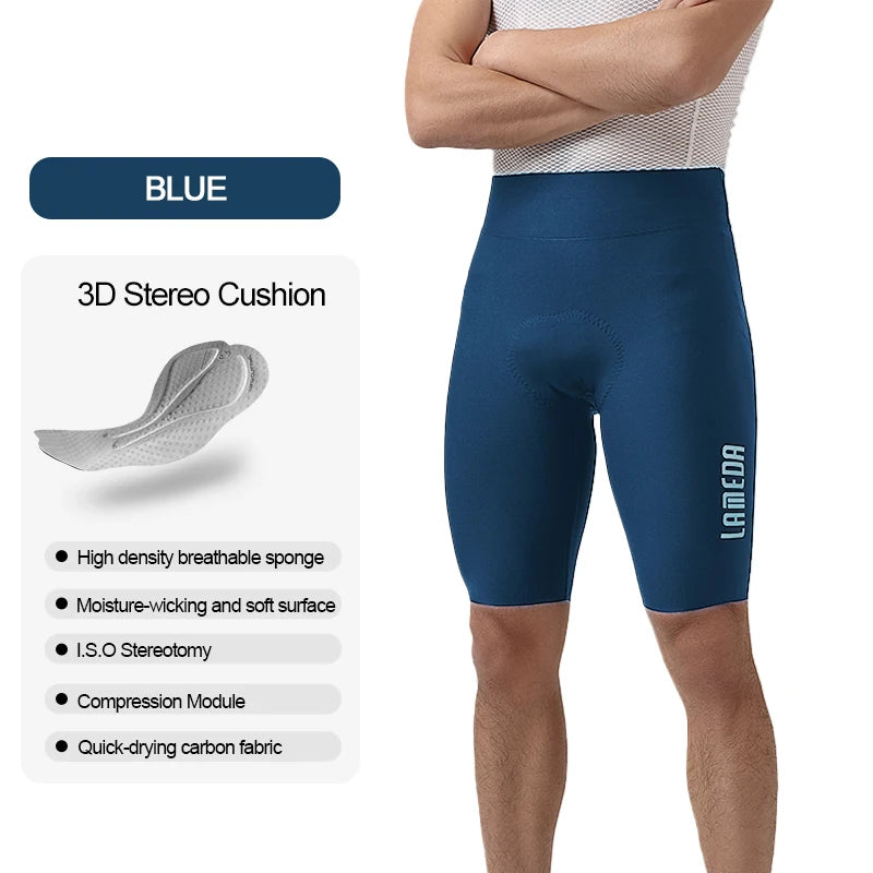 Original LAMEDA S-2XL UK Size Summer Bicycle Shorts Five-Point Cycling Pants Shock-Absorbing Men's Cycling Clothing Mountain Road Bike Leggings for Men