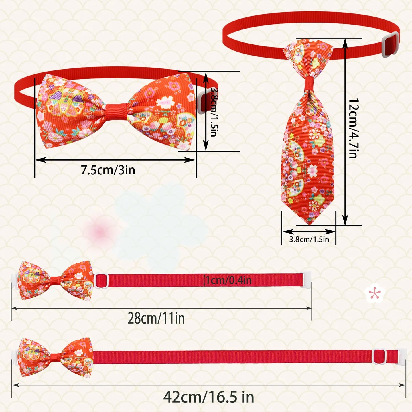50/100/200Pcs Dog Bows Pet Cat Dog Grooming Bowties Adjustable Collar Dog Bow Ties Bowknot Accessories For Small Pets