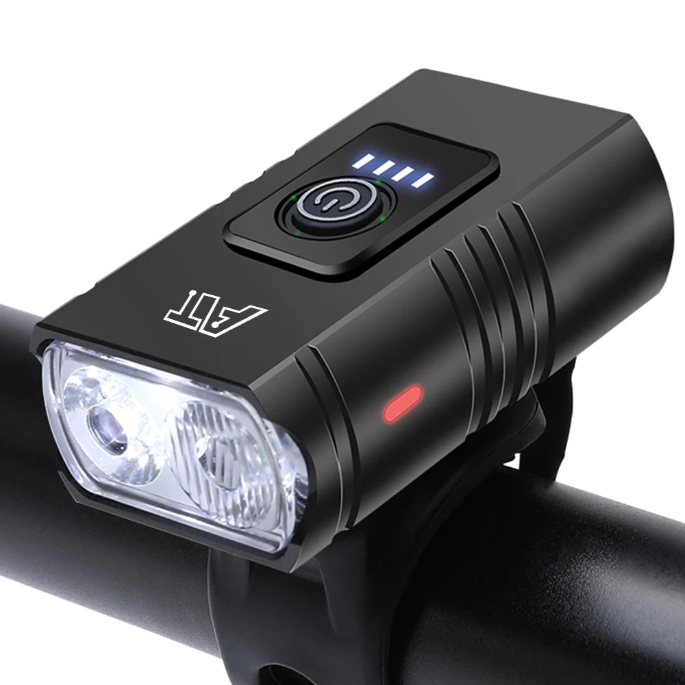 NEW LED Bicycle Front Light Type-C 6 Modes Rechargeable Bicycle Headlight MTB Road Bike Headlamp Easy to Install Cycling Accessories