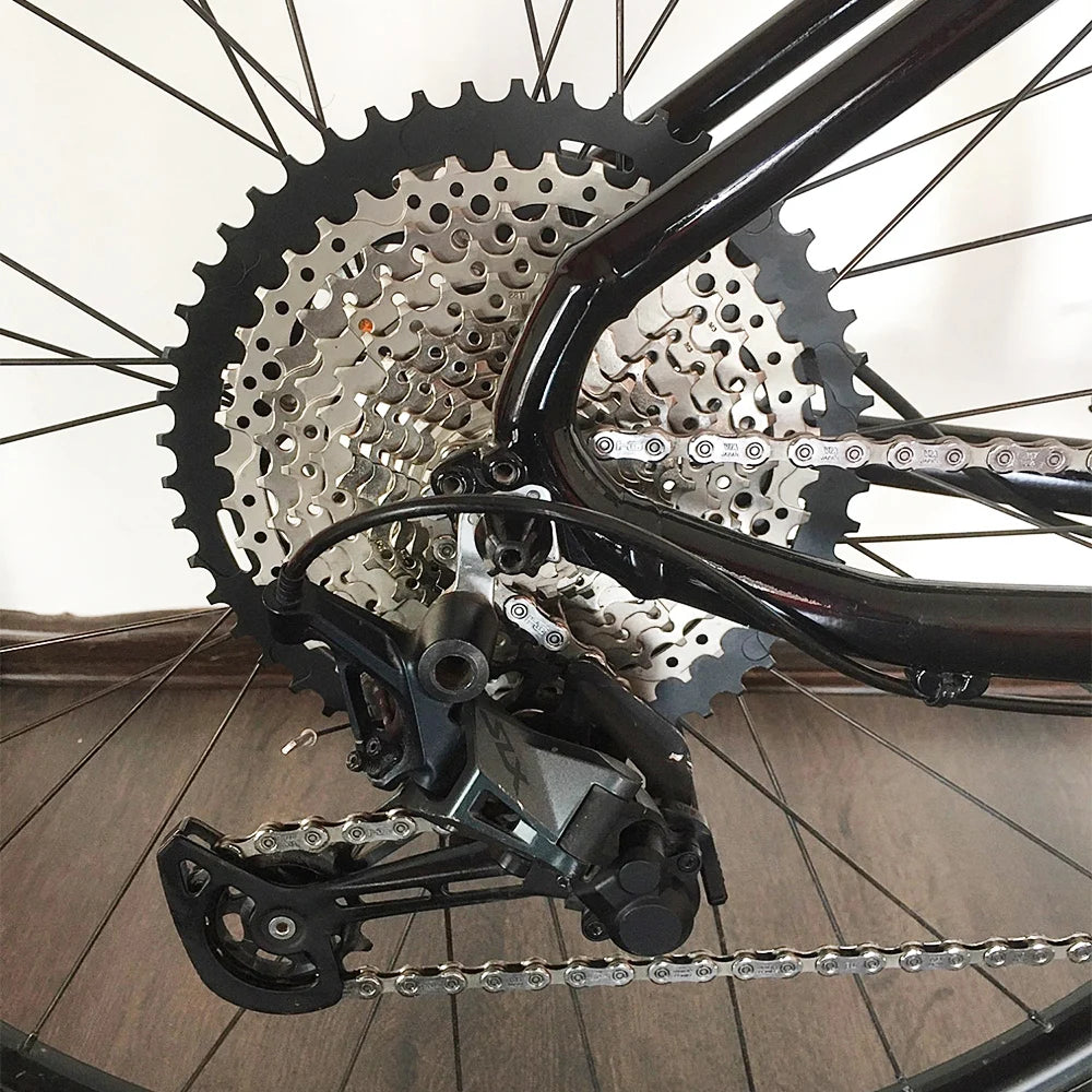 NEW Arrivals Ultimate MTB 12 Speed Lightweight 376g Cassette 10-50T MS ULT Micro K7 Spline 12speed For M6100 M7100 M8100 Mountain Bike Shift Chain Bicycle Accessories Sports Supplies