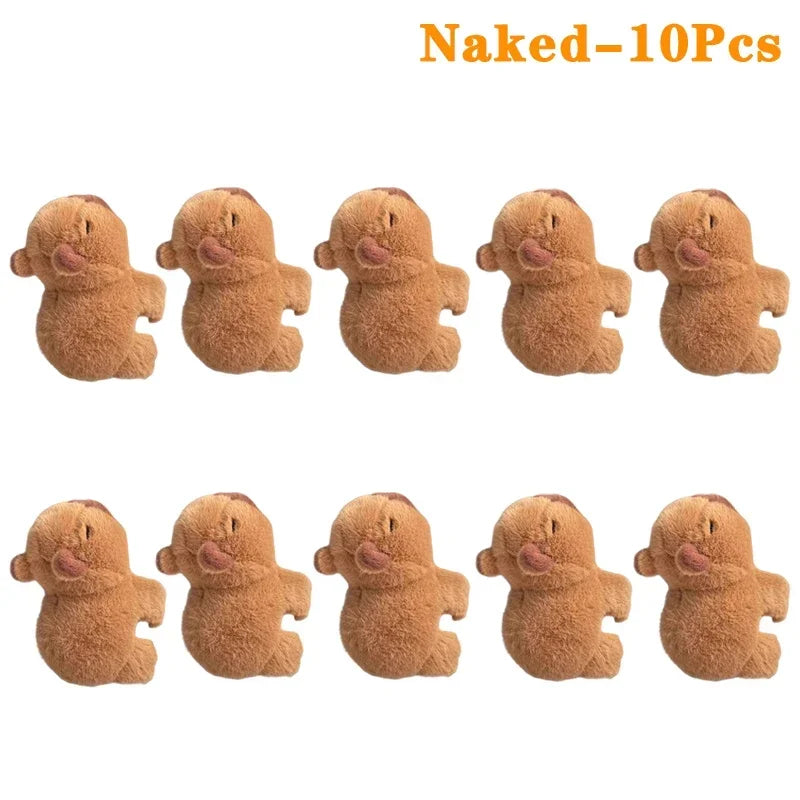 NEW Arrivals 1-10PCS Set Capybara Clap Circle Toys Slap Snap Wrap Wristband Bracelet Capybara Plush Hand Ring Fun Pop Circles Kids Gift