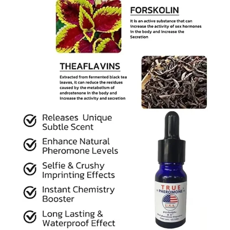 NEW 10PCS Set Strong Pheromone For Men Attract Women Long Lasting Pheromone Men Fragrance Oil For Business Social Events Date Nights Sensory Perfume Sets