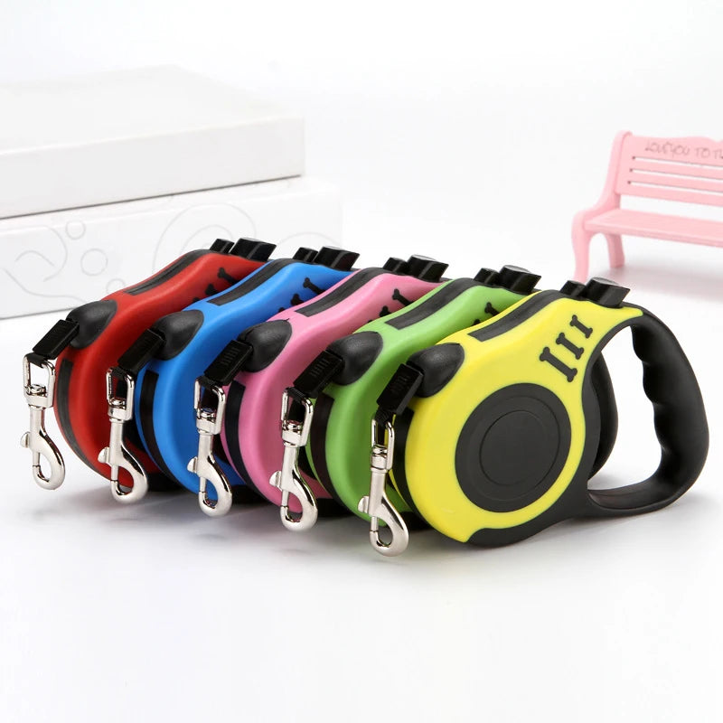 NEW Arrivals 3M/5M Retractable Dog Leash Automatic Retractable Durable Lead Puppy Outdoor Travel Walking Traction Rope Pet Supplies