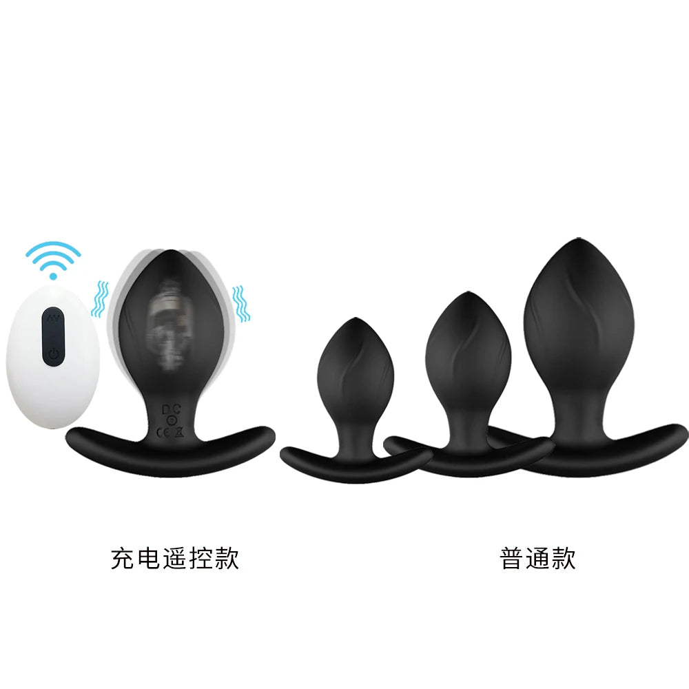 Wireless Remote Control Vibration Masturbation Silicone Anal Plug Masturbator Vibrator Dildo Female Sex Toy Male Adult Products