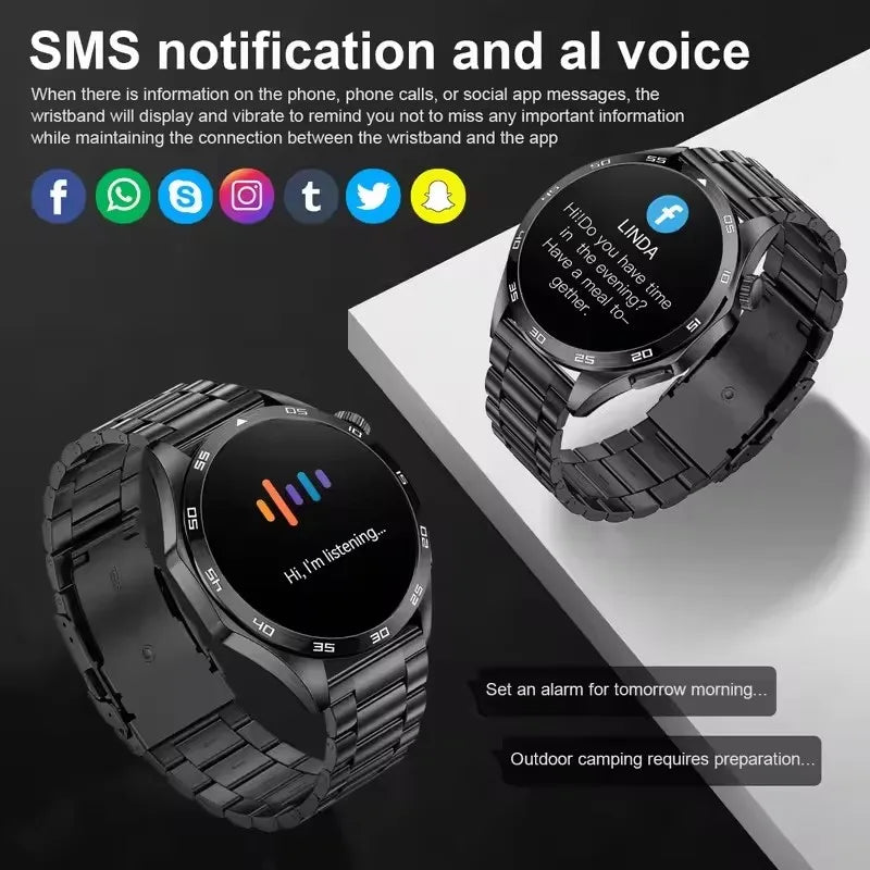 New 8 Colors Men*s Smart Watch 360 * 360 Bluetooth Call Smartwatch AMOLED Screen GPS Multi-Languages Smart Watches NFC Waterproof Smart Watch for Men