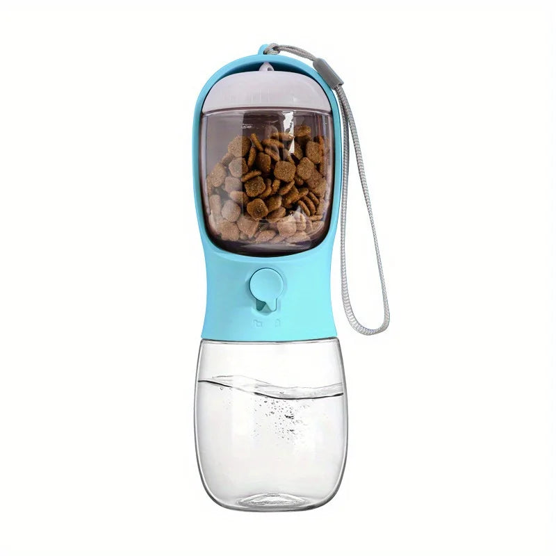 NEW Outdoor Travel Night Running Hiking Dog Cat Water Bottle Portable Pet Water Bottle with Food Container Outdoor Water Dispenser Leak Proof Water Bottles for Dogs