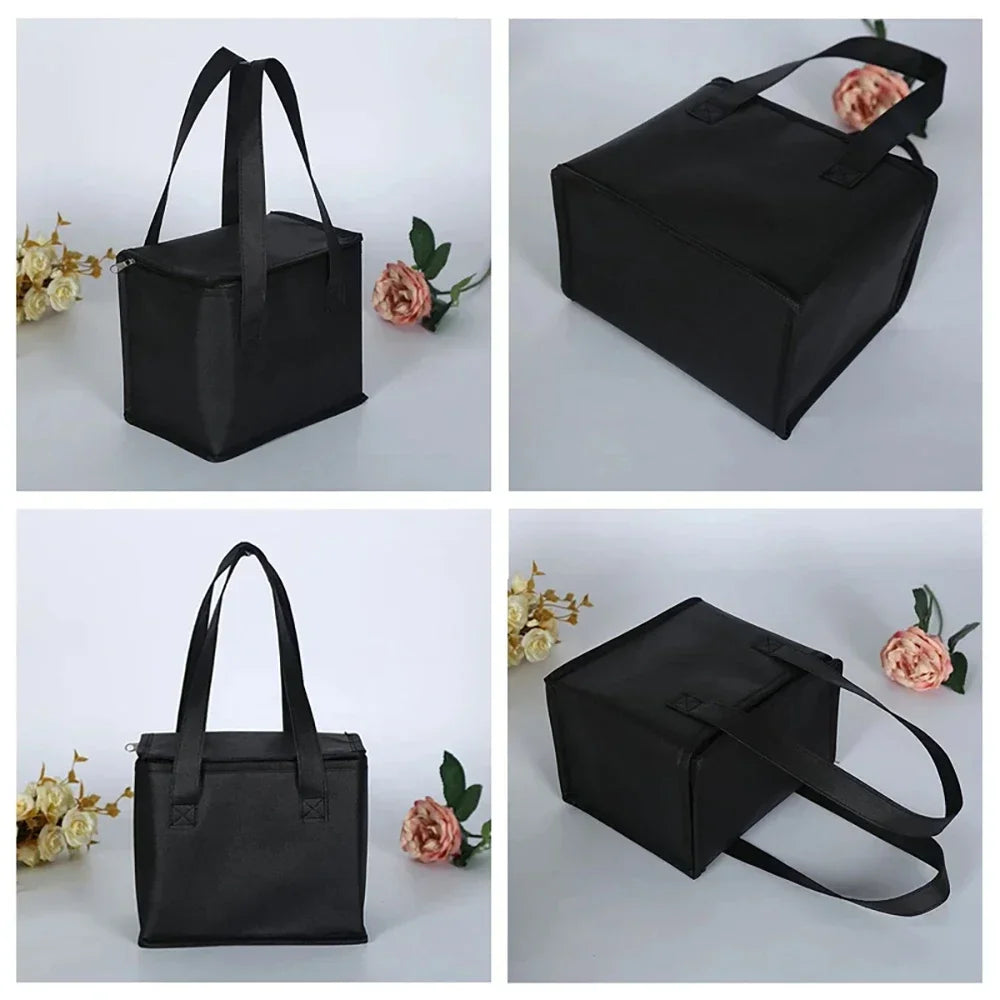 NEW Arrivals Portable Lunch Cooler Bag Folding Insulation Outdoor Travel Beach Camping Picnic Ice Pack Food Thermal Bag Drink Carrier Insulated Bags Beer Delivery Bags