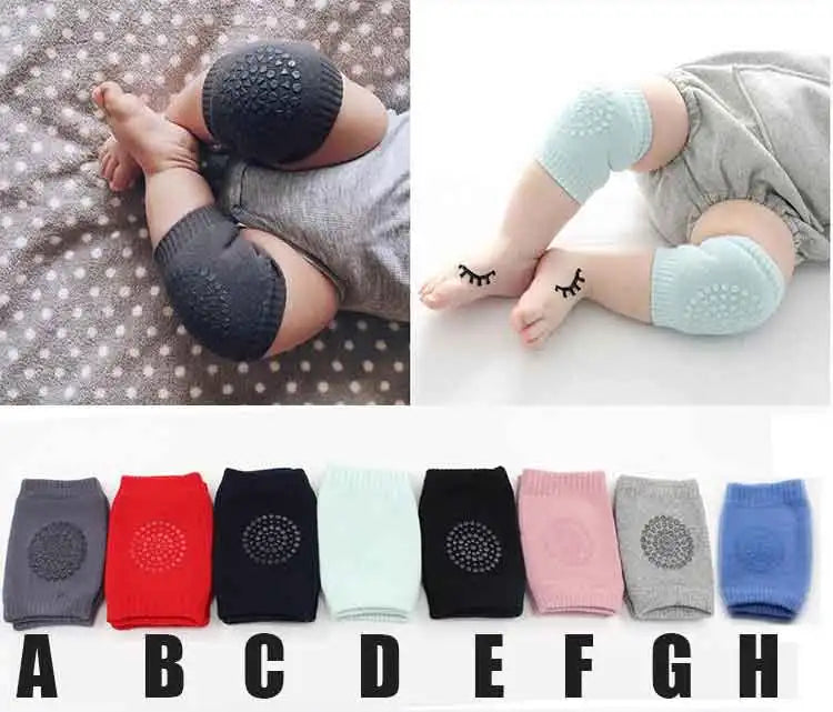 NEW Arrivals Soft Mesh Terry Baby Leg Cotton Warmers Toddler Kids Kneepad Protector Non-Slip Dispensing Safety Crawling Well Knee Pads For Babies Child