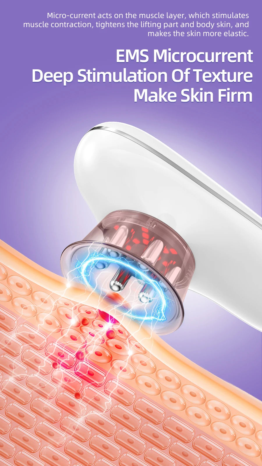 NEW Arrivals 2 in 1 Electric Cellulite Massager Body Sculpting Machine for Leg Abdomen Waist Arm Microcurrent Facial Device for Skin Care