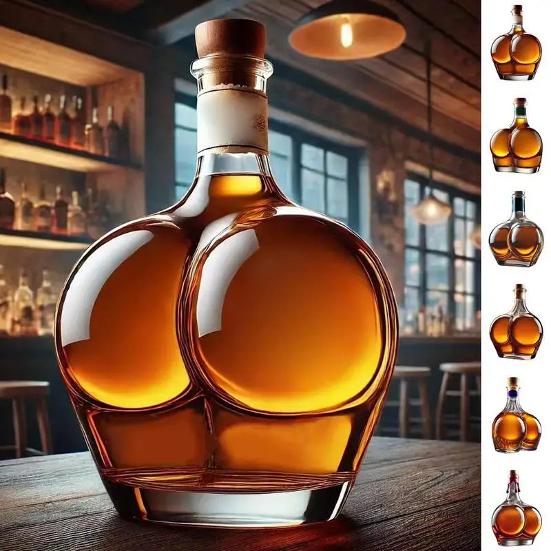 NEW Arrivals Novelty Design Barware Wine Glass Bottle Drinking Container Whiskey Decanters For Liquor Bourbon Tequila Vodka Red Wine Home Office Pubs Restaurant Decoration