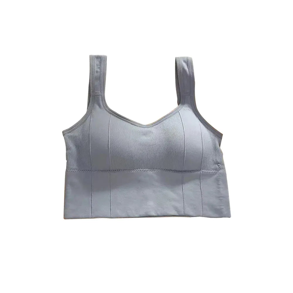 NEW Arrivals 8 Colors Breathable Sports Bra Anti-Sweat Fitness Build-In Tops Women Seamless Yoga Bra Shockproof Crop Top Push Up Sport Bra Gym Girls Workout Tops