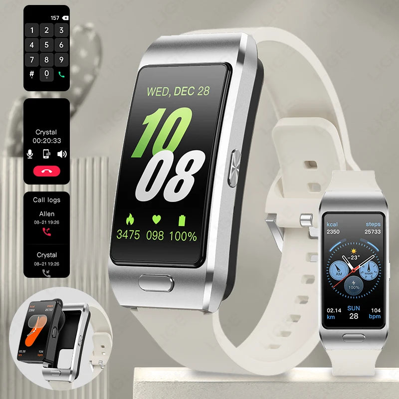 NEW 2 In 1 TWS Headset Smart Watch 1.57" Men Women GPS Touch Screen Sports Fitness ECG Heart Rate Watches Bluetooth Call Music Smartwatch
