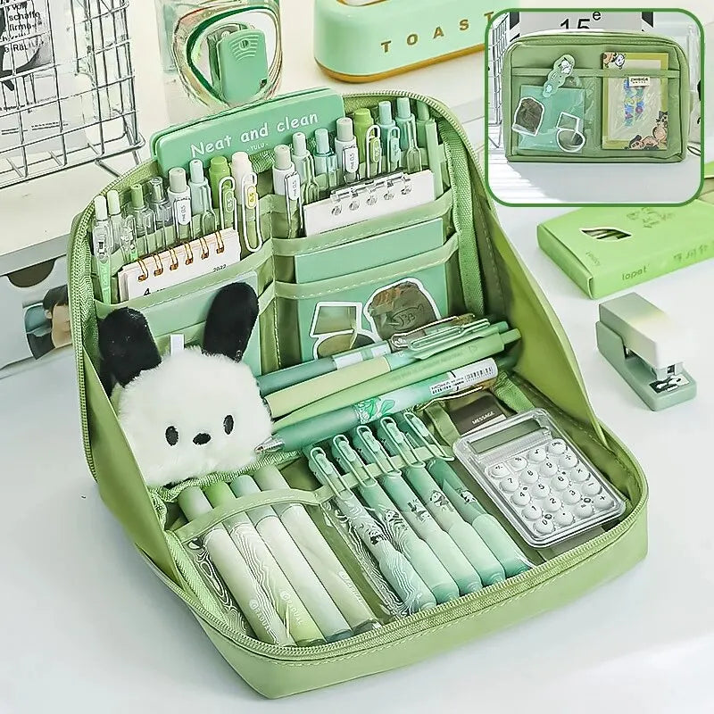 12 Layers Large Capacity Pencil Case Good Looking Multifunctional Classification Storage Stationery Storage Bag 1pc