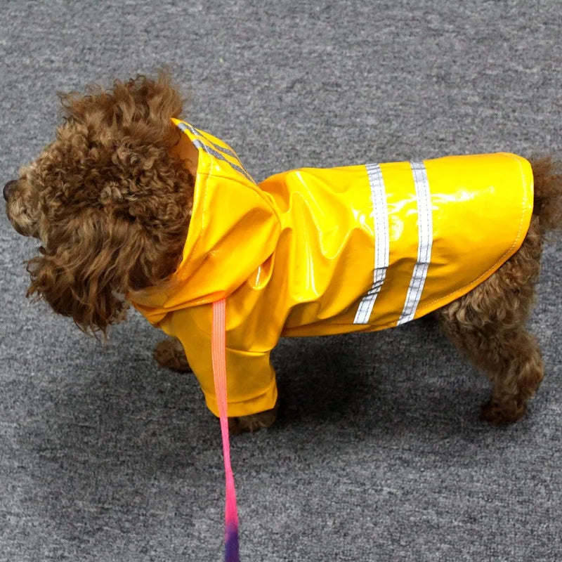 Dog Rain outerwear Reflective Waterproof Snowproof Pet Clothing for Small Puppy Cats, Chihuahua Bulldog Pets Cape Poncho Costume