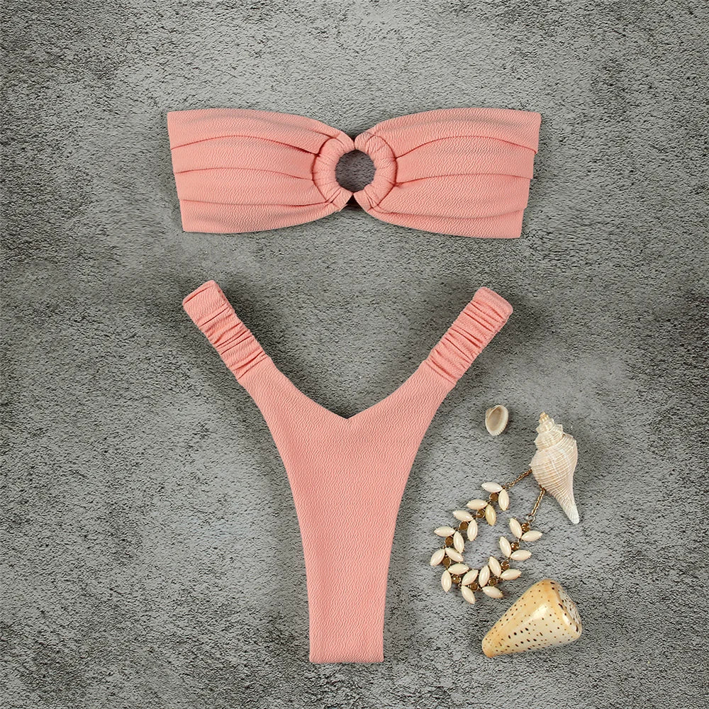NEW 6 Colors Micro Bikini Push Up Women Swimsuits Sexy Female Swimwear Brazilian Bikini Set Thong Biquini Swim Suits Solid Beachwear Ladies Sexy Swimwear Set