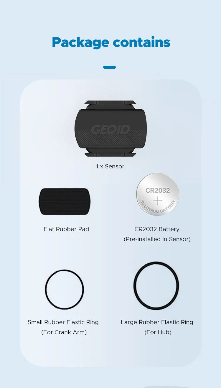 NEW 2PCS Set + HS500 Kit + CS600 Smart Cycling Speed and Cadence Sensor Bluetooth 5.0/ANT+ Dual-Mode Transmission Waterproof Bike Speed Sensor Bicycle Parts Accessories Sports Supplies