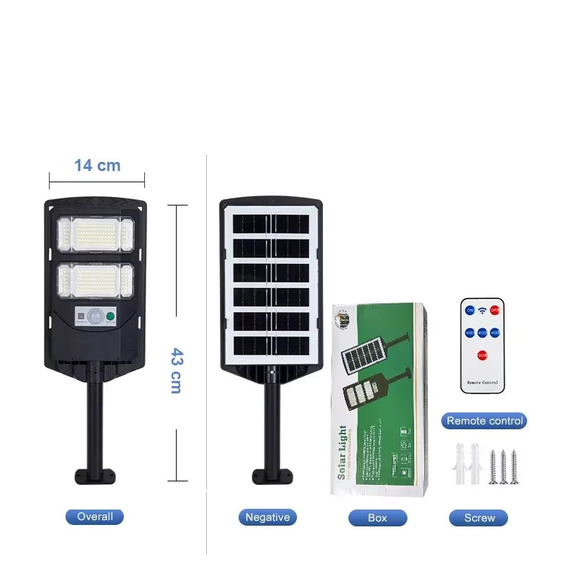 NEW Arrivals HOT SALE 50000LM 1000W/800W/600W Solar Led Light Sunlight Outdoor Powerful Outdoor Motion Sensor Solar Lamp Garden Street Spotlight Lamp