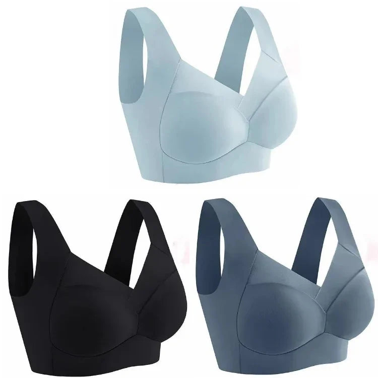 NEW Arrivals L(50KG) -6XL(110KG) Top Quality Ice Silk Seamless Sport Bra Gather Prevent Sagging Underwear No Steel Ring Comfortable Large Size Bra Sexy Vest Bralette Chubby Ladies Underwear
