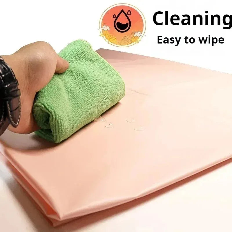 NEW Arrivals 3PCS Set Black/Pink Color Waterproof BDSM Sheet + Pillows Set SM Waterproof Mattress Protector Cover, Adult Sex Play Bed Sheet, Liquid-Proof Fetish Bedding