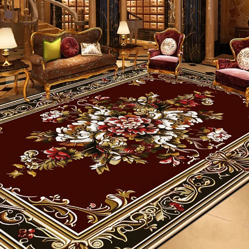 NEW Arrivals 13 Patterns 2Mx4M Luxury Retro Persian Carpet Living Room Large Area Decoration Sofa Area European Style Rugs for Bedroom Cloakroom Non-Slip Floor Carpets