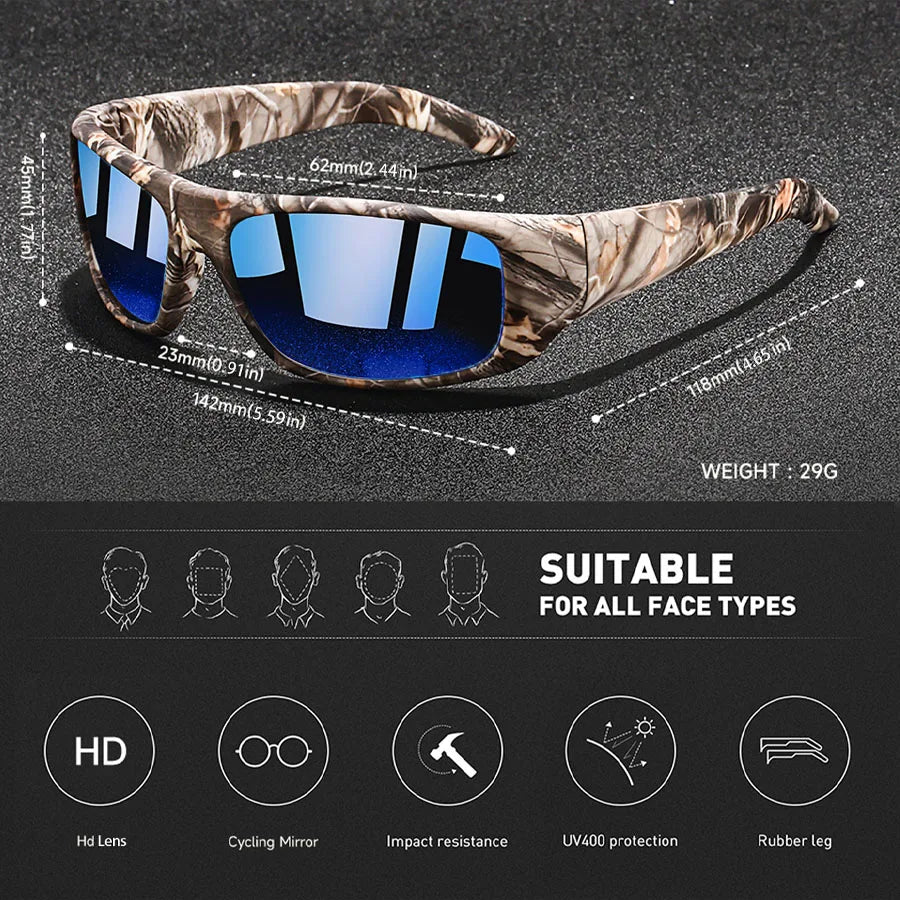 NEW Arrivals 3PCS Set Fashion Vintage Fishing Cycling Sports Sunglasses Men Women Running Mountaineering Sport Man Sun Glasses UV400 Eyewear