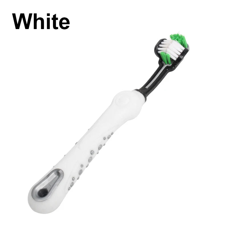 NEW Three Sided 5 Colors Pet Toothbrush Multi-Angle Toothbrush Cleaning Dog Cat Brush Bad Breath Pet Dental Care Cat Cleaning Mouth Hygiene Accessories Pets Supplies