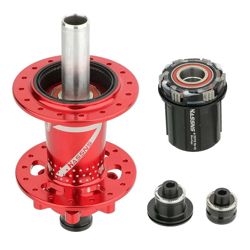 NEW Arrivals PRO7 Bicycle Hub 24/32Holes J-Bend Spokes THRU Axle 12X142 HG/XD/MS 4Pcs Set Sealed Bearing for SHIMANO Mountain Bike Road Racing Bikes Freehub Bicycle Accessories