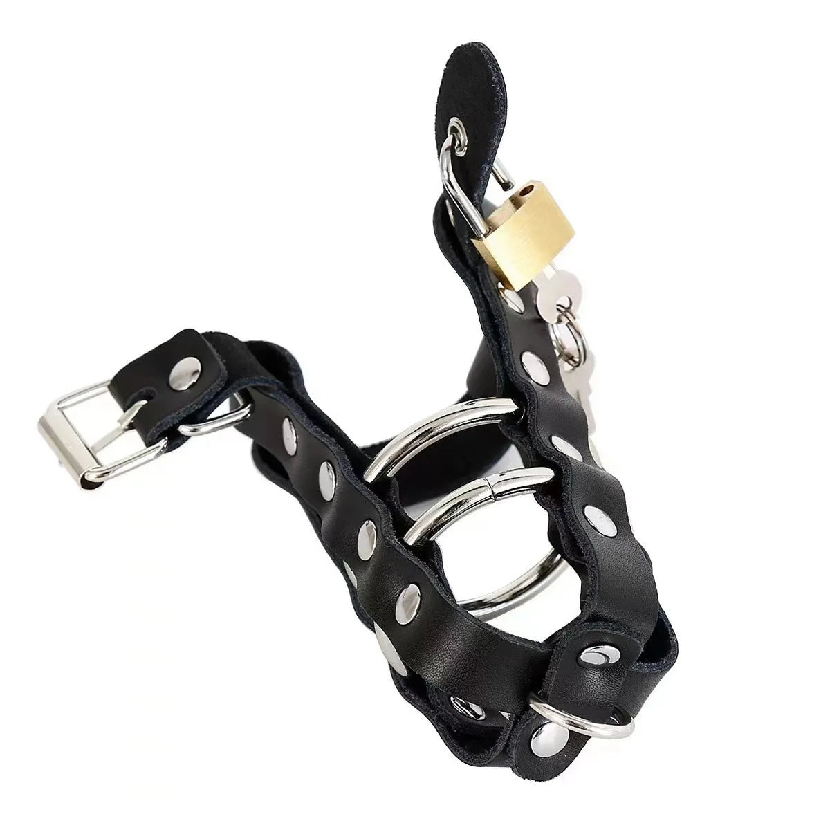 Adult Male Slave Penis Traction Chastity Devices Bandage Cage Lock Cock Ring Penis Sleeve BDSM Adult Games Sex Toys For Men