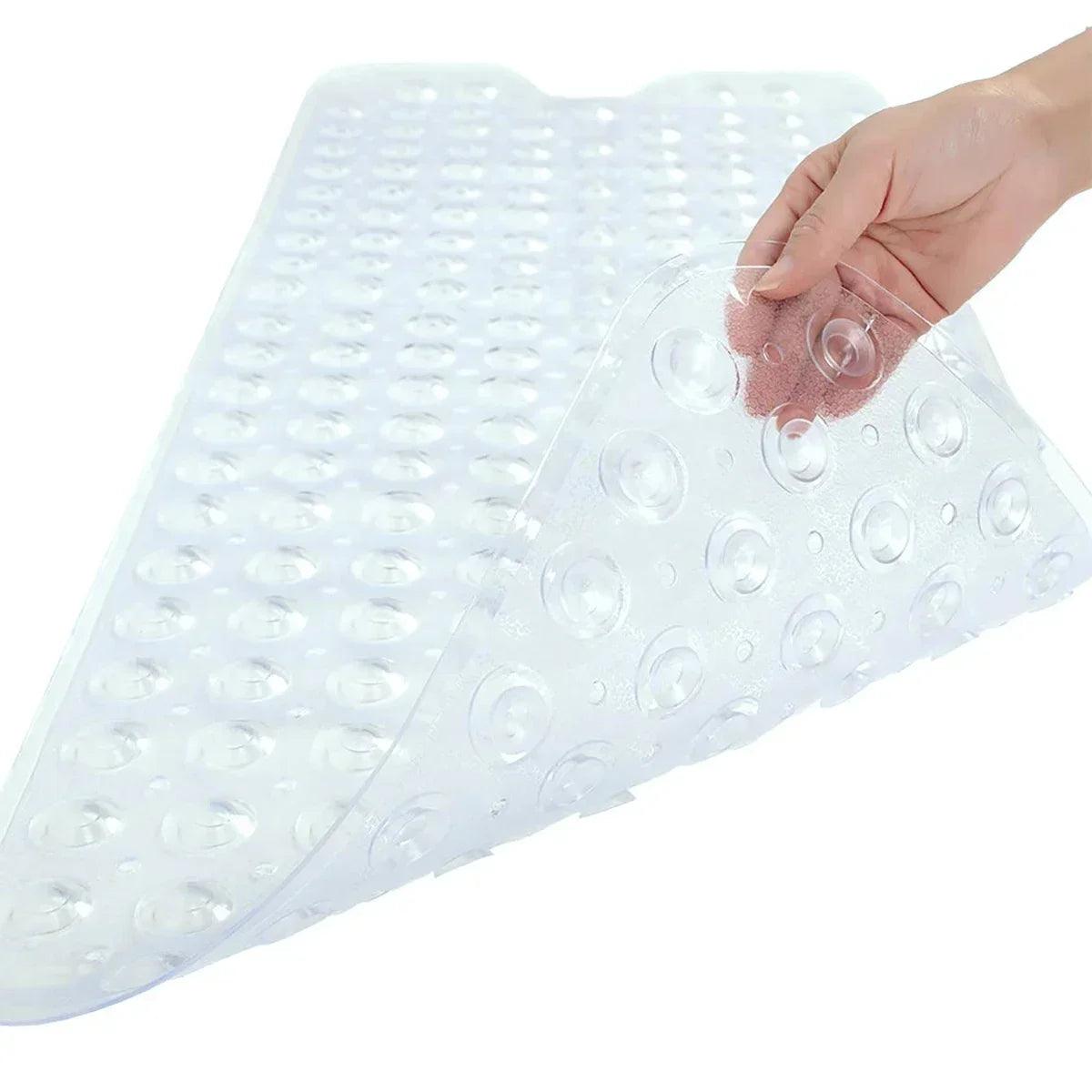 NEW Arrivals 3 Colors 40*100cm Anti-Slip Bathtub Mat PVC Large Bathtub Safety Shower Bathroom Bathtub Mat with Suction Cup Floor Mat Home Bathroom Accessories