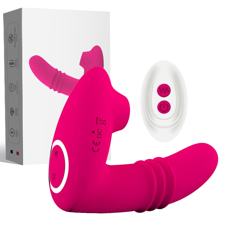 Vagina Sucking Vibrator 10 Speeds Vibrating Sucker Oral Sex Suction Clitoris Stimulator Erotic Sex Toy for Women Sexual Wellness