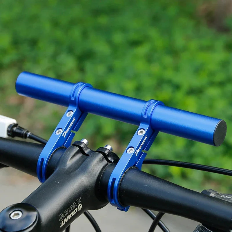 NEW 30cm Bicycle Handlebar Extended Bracket MTB Headlight Mount Extended Bar Road Mountain Bike Handlebar Extender Rack Parts Cycling Accessories