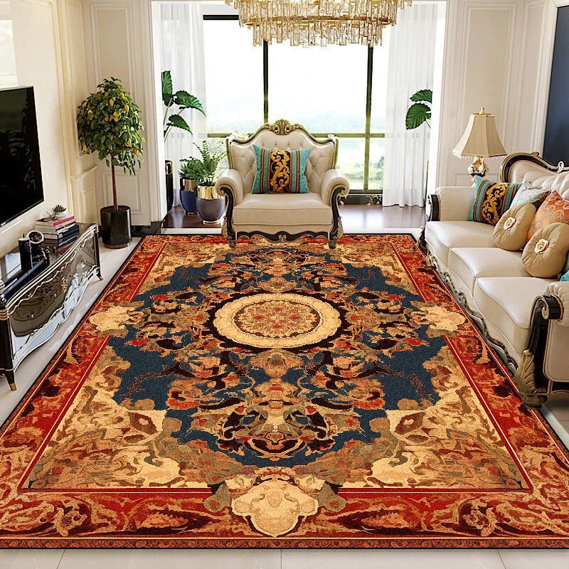 NEW Arrivals 8 Patterns/Flannels Luxury Persian Red Carpet Living Room Decoration Sofa Area Rugs 200x400cm Large Area Bedroom Non-Slip Floor Mat Washable European Style Luxury Carpets
