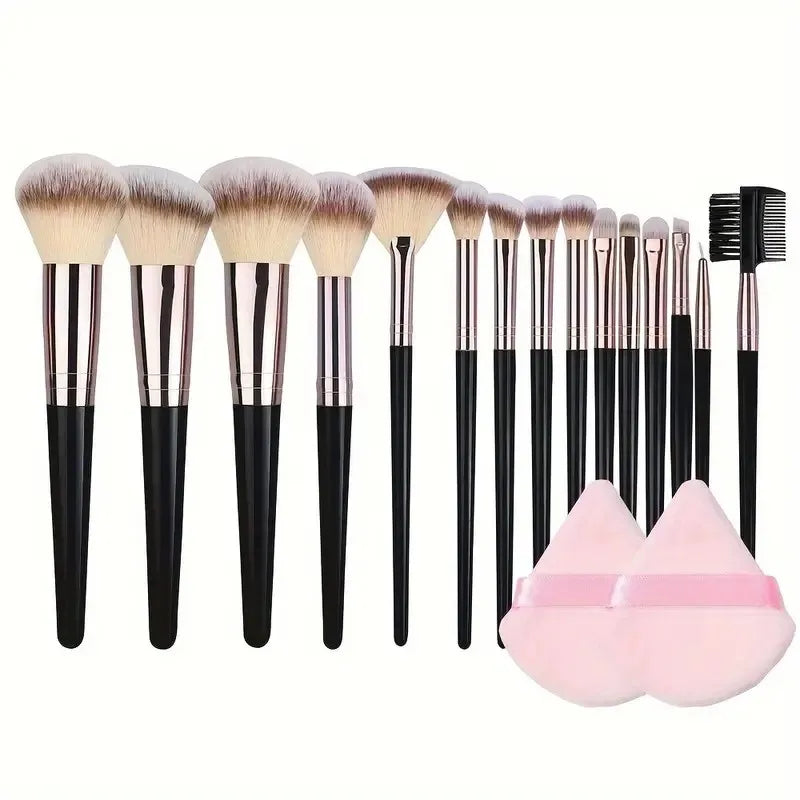 Professional 20PCS Makeup Brushes Set Eyeshadow Foundation Concealer Blending Blush Brush Kabuki Soft Fluffy Women Girls Beauty Salon Tools Female Ladies Luxury Cosmetics Accessories Products