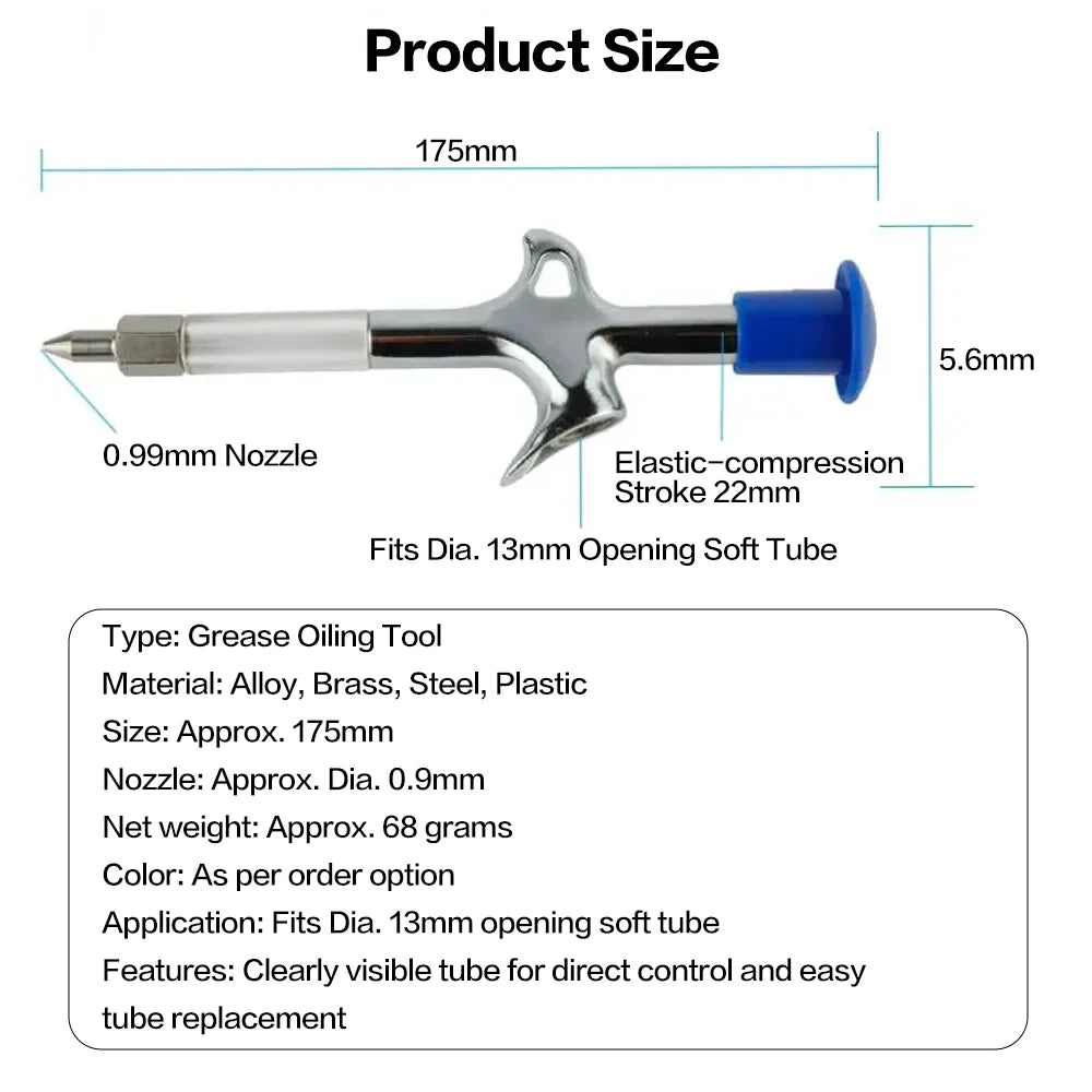 NEW 5PCS + 2 Tools Set Bicycle Grease Green Applesauce Bearing Grease Motor Oil Lubricant Optional Grease Gun, Bicycle Maintenance Accessories Sports Supplies