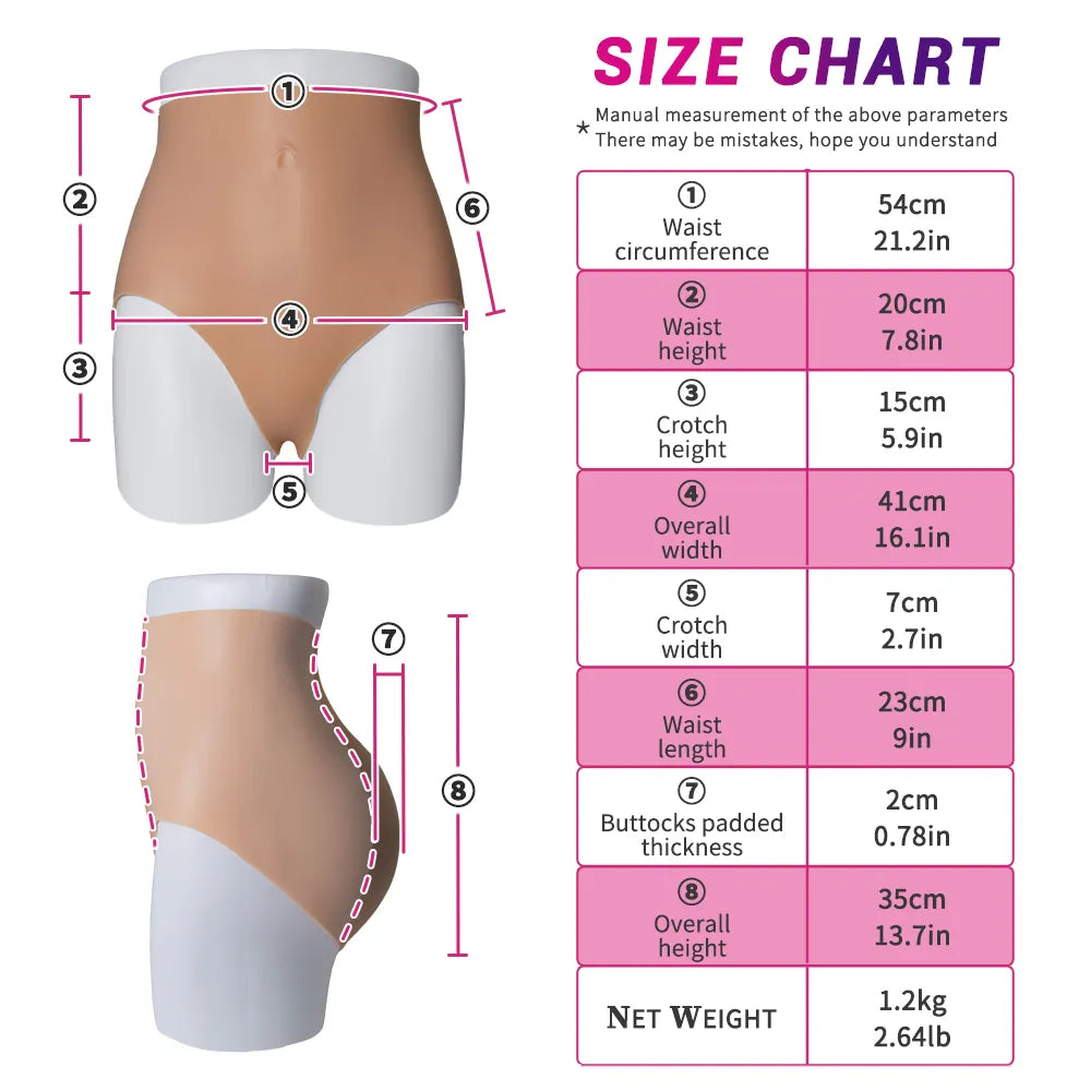 Silicone 2cm Butts Enhancement Padded Panties Female Big Ass Lifter Sexy Underwear Fack Buttocks Shapewear For Women