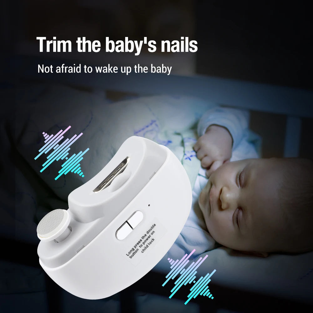 NEW Arrivals Electric Nail Clipper for Elderly Automatic Adult Baby Nail Trimmer Fingernail Grinding Nail Cutter Manicure with Light Sharpen