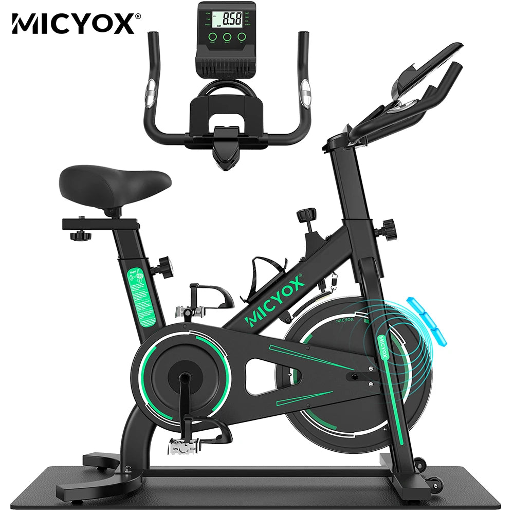 Indoor Bike 12KG Flywheel Belt-drive Digital Display Magnetic Fitness Exercise Bikes For Gym