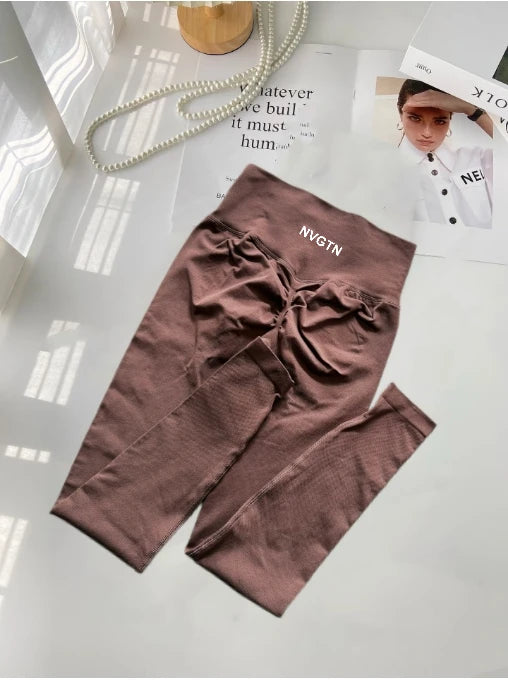 NEW Arrivals S-XL 10 Colors Summer High Quality Breathable High Elastic NVGTN Fitness Sports Fitness Yoga Pilates Cycling Pants Women Sports Clothing Supplies