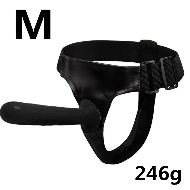 Strap On Big Dildo Vibrator Strapon Ultra Elastic Harness Belt Adult Sex Toys For Woman Lesbian Double Penis Realistic Dildos