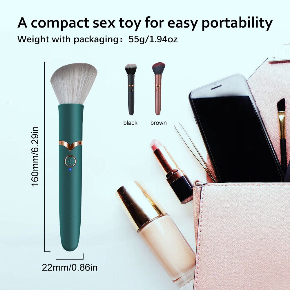 Vibrators Makeup Brush With Heating Function G Spot 10 Mode Bullet Vibrators for Women Clitoris Powerful Toys for Adults 18 Sex