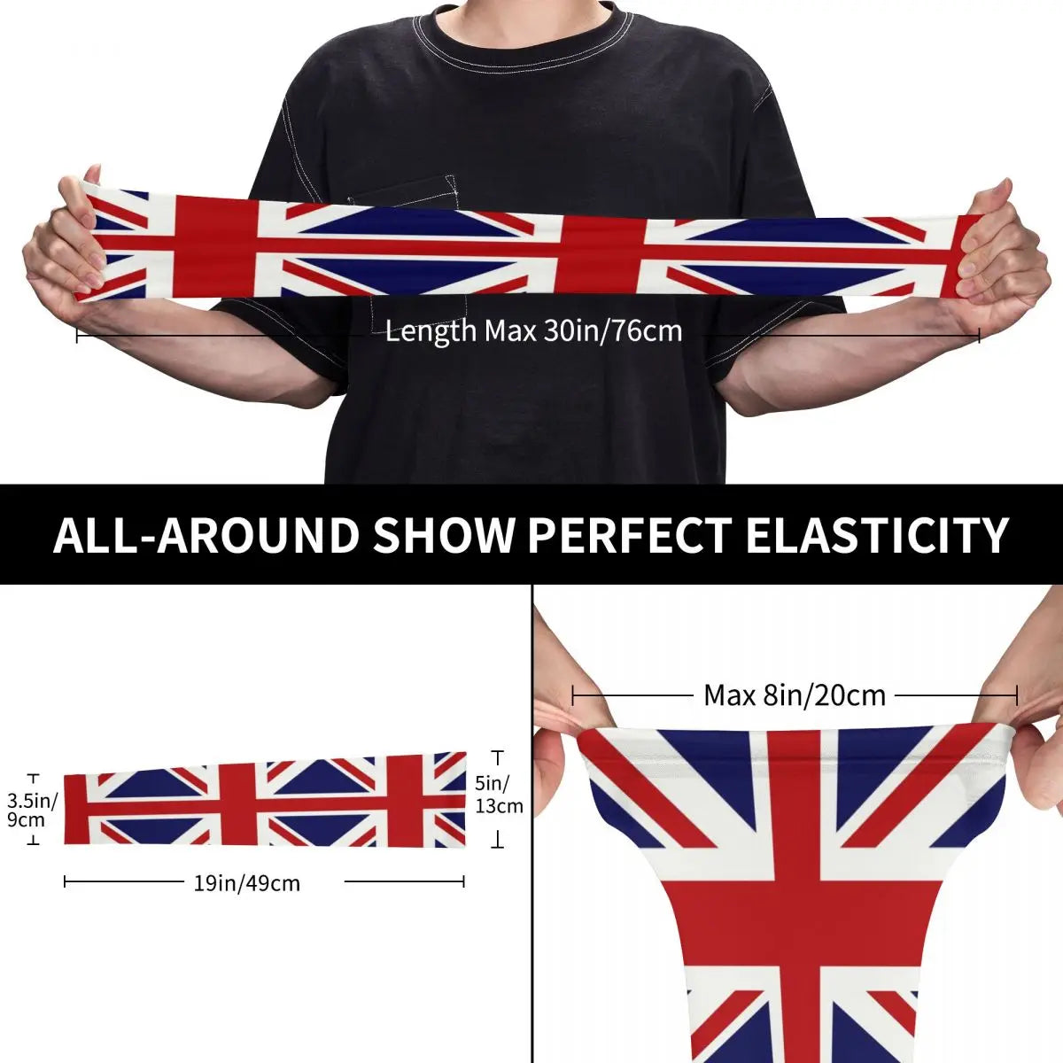 British Union Jack Flag Of The UK Sun UV Protection Arm Sleeves Men Women Athletic Sports for Cycling Running