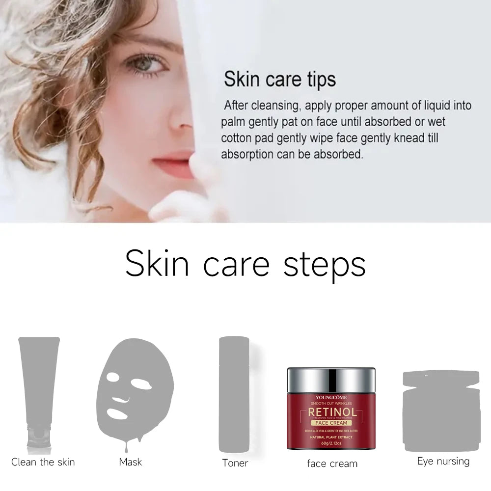 NEW Arrivals Korean Retinol Lifting Firming Cream Repairing Moisturizing Nourishing Cream Brightening Skin Facial Cream Anti-Aging Face Skin Care Products