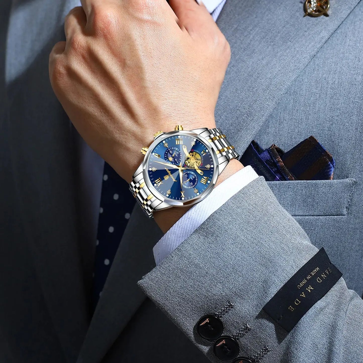 Low Price Sales are Limited Luxury Men Watch Top Original Waterproof Luminous Chronograph 13 Colors Man Wristwatch Stainless Steel Quartz Men's Watches Luxury Gift for Boyfriend Husband