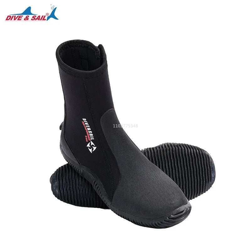 NEW Neoprene 3/5mm Diving Boots Cold Proof Water Booties Man Women Wetsuit Scuba Diving Surfing Aqua Shoes Anti-Slip Water Shoes