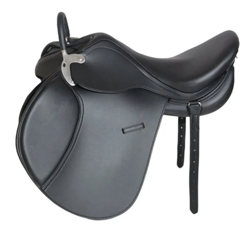 British Style Armrest Comprehensive Novice Saddle Microfiber Wear-Resistant Horse Equestrian Supplies