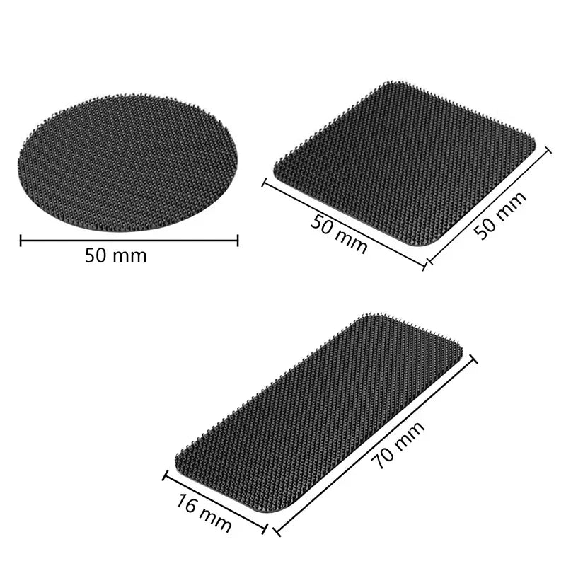 NEW Arrivals 30Pairs (60PCS Set) Non Slip Stickers Self Adhesive Hook Loop Fastener Tape Sheet Sofa Fix Clip Floor Rug Carpet Mat Stickers Repair Set Home Carpets Accessories