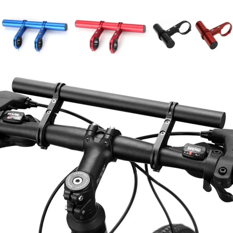 NEW 30cm Bicycle Handlebar Extended Bracket MTB Headlight Mount Extended Bar Road Mountain Bike Handlebar Extender Rack Parts Cycling Accessories
