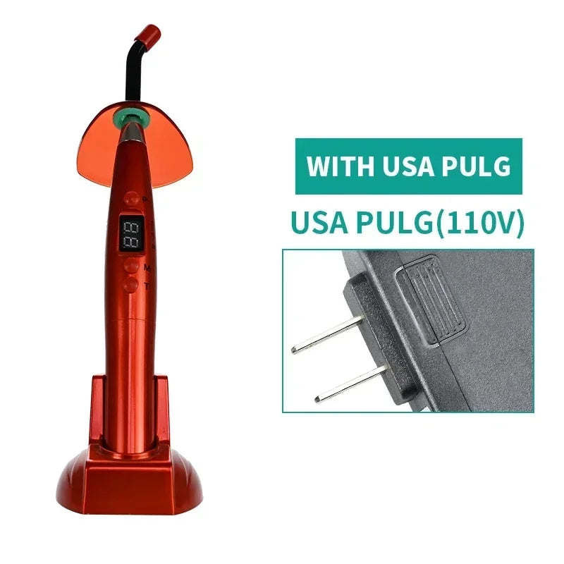 NEW Arrivals Dental Wireless Curing Light Resin Solidification 5W≥1200mw/c㎡ 440-480nm Wavelength Curing Machine With LED Screen Teeth Mouth Hygiene Tools Health Care Supplies