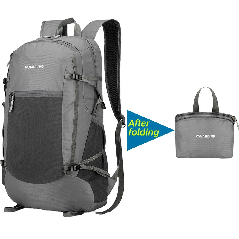 NEW 18L Portable Foldable Backpack Folding Mountaineering Bag Ultralight Women Men Outdoor Climbing Cycling Travel Knapsack Hiking Daypack Sports Accessories