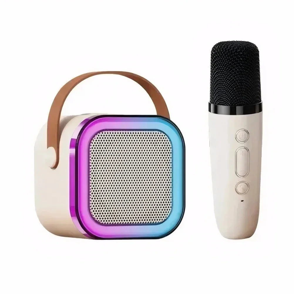 NEW Arrivals K12 Karaoke Machine Portable Bluetooth 5.3 PA Speaker System with 1-2 Wireless Microphones Home Family Singing Children's Gifts
